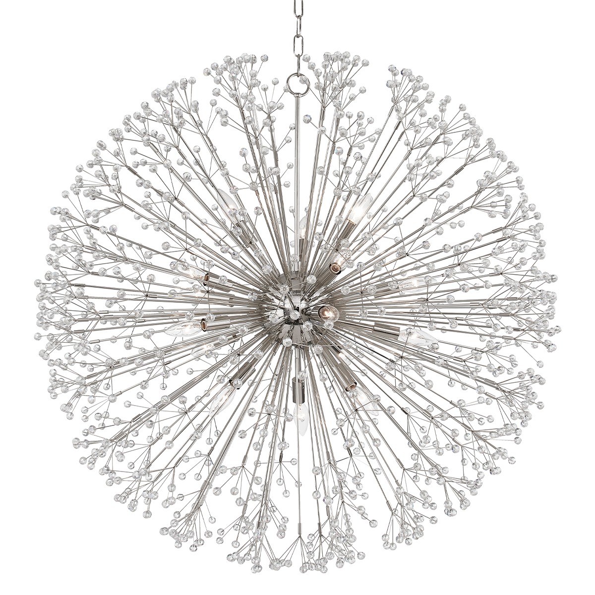 Dunkirk 8/10/16Lt Chandelier - Brass/Nickel