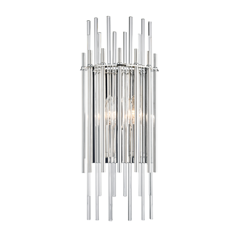 Wallis 2Lt Wall Sconce - Nickel