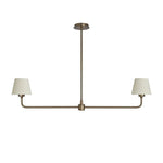 Albany Double Pendant Light - Natural Cotton Shades