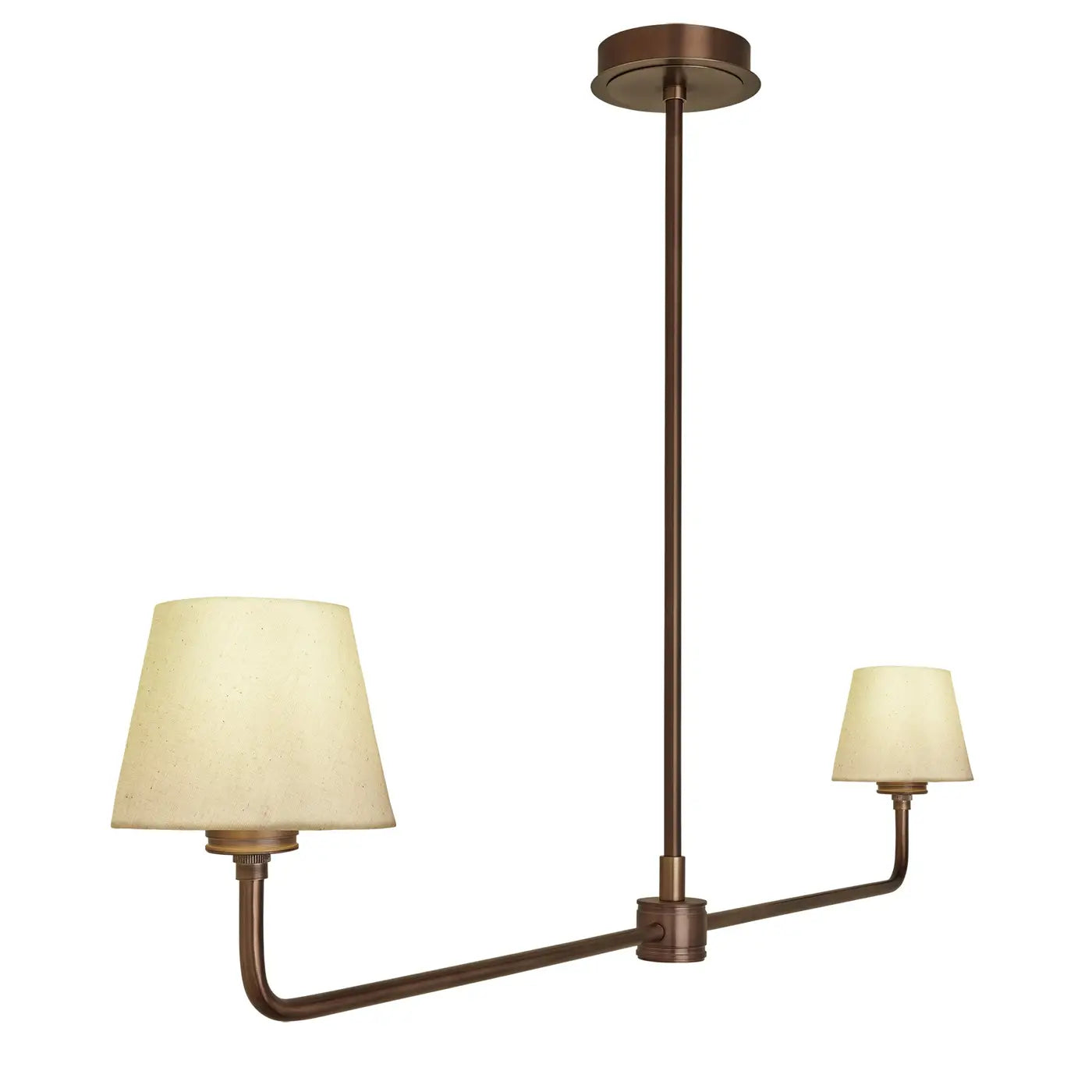 Albany Double Pendant Light - Natural Cotton Shades