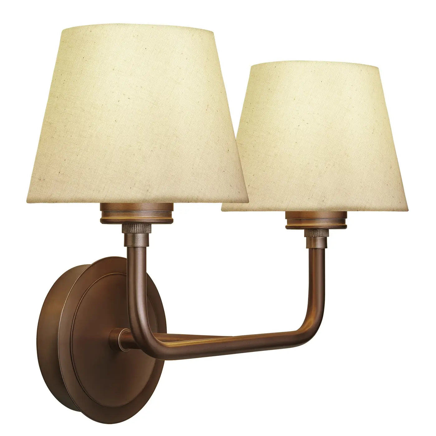 Albany 1/2Lt Wall Light - Natural Cotton Shade