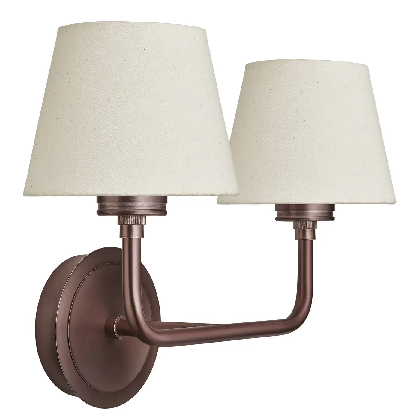 Albany 1/2Lt Wall Light - Natural Cotton Shade