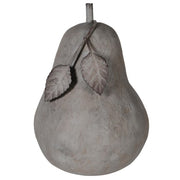 Grey Pear Ornament - Grey