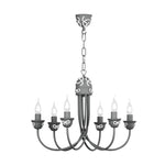 Amelie 6 Light Armed Pendant  Fitting Only- Various Finishes