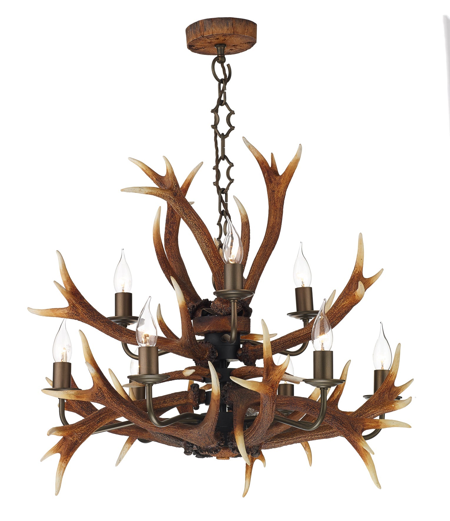 Antler 8/9/17Lt Double Height Ceiling Light - Matt Bronze Finish