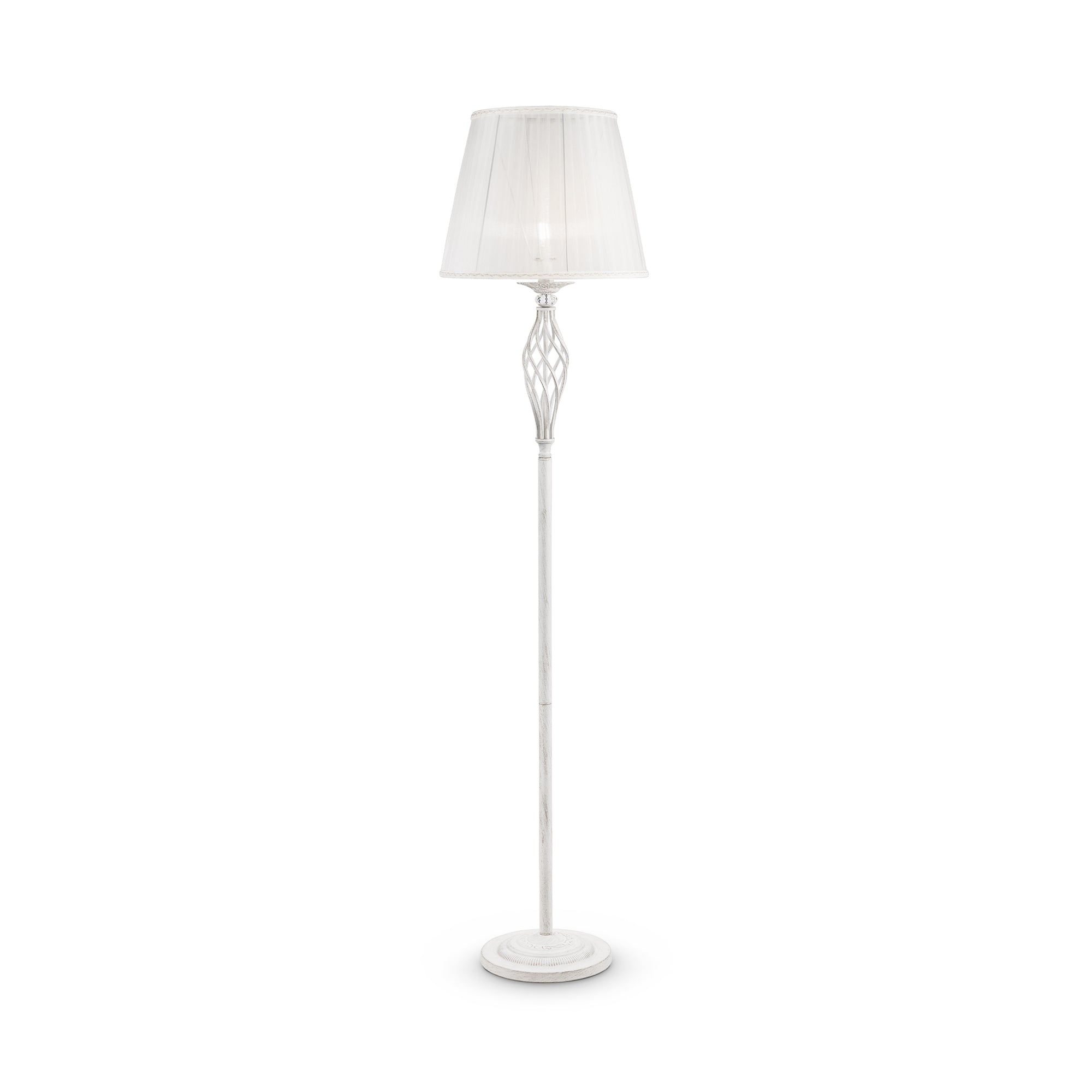 Grace Floor lamp E14 - Brass/White Finish