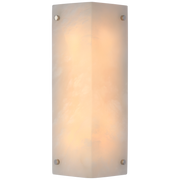 Clayton Alabaster Wall Sconce - Nickel/Brass