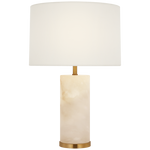 Lineham 16" Cordless Accent Lamp - Alabaster/Crystal