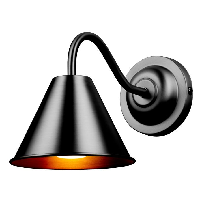 David Hunt Avon Bathroom Wall Light,butter Brass/Polished Chrome IP44