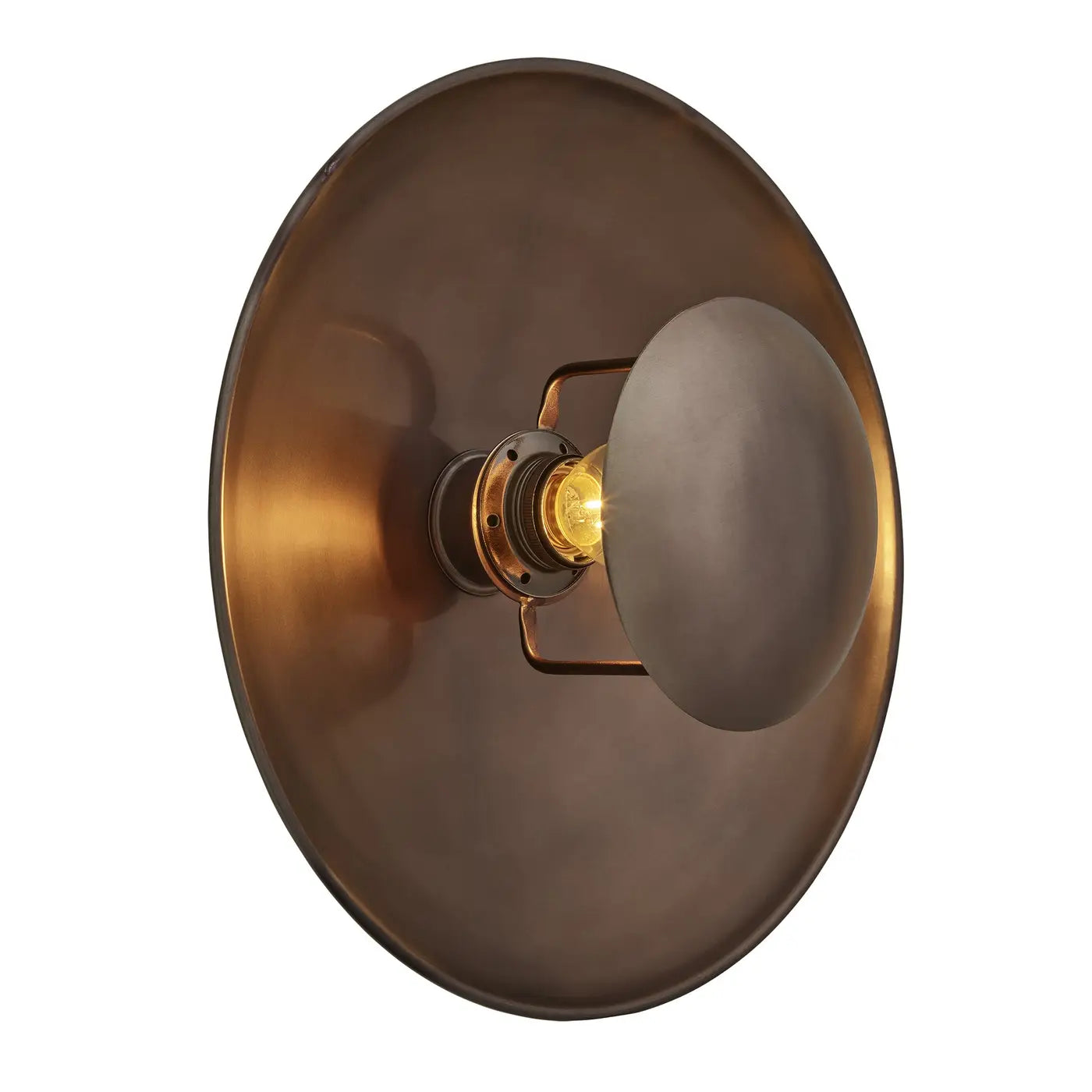 Boston Round Metal Diffuser Wall Light- Various Finishes