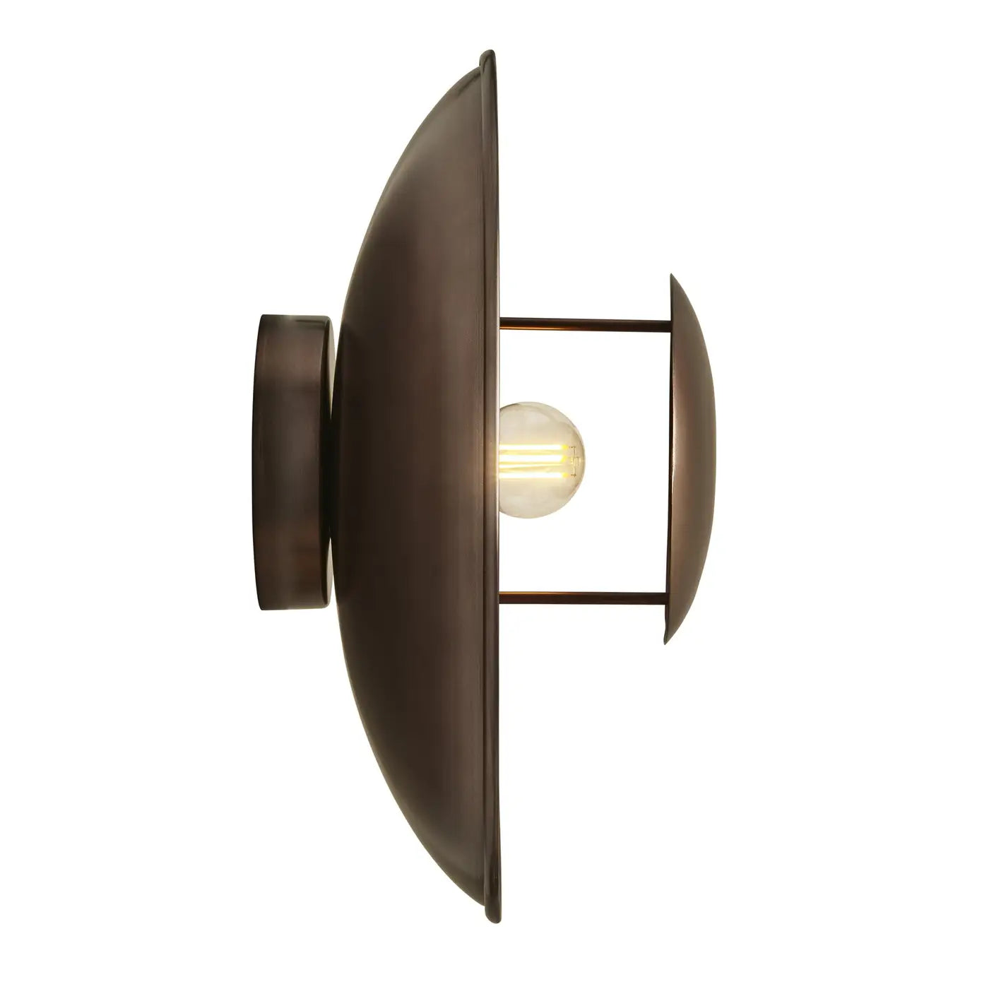 Boston Round Metal Diffuser Wall Light- Various Finishes