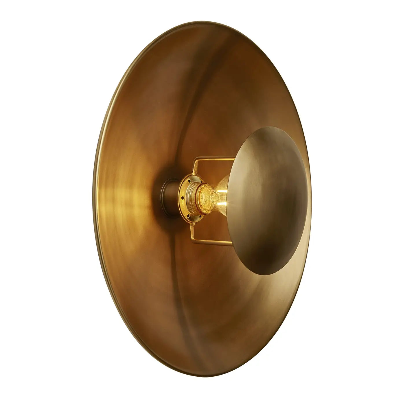 Boston Round Metal Diffuser Wall Light- Various Finishes