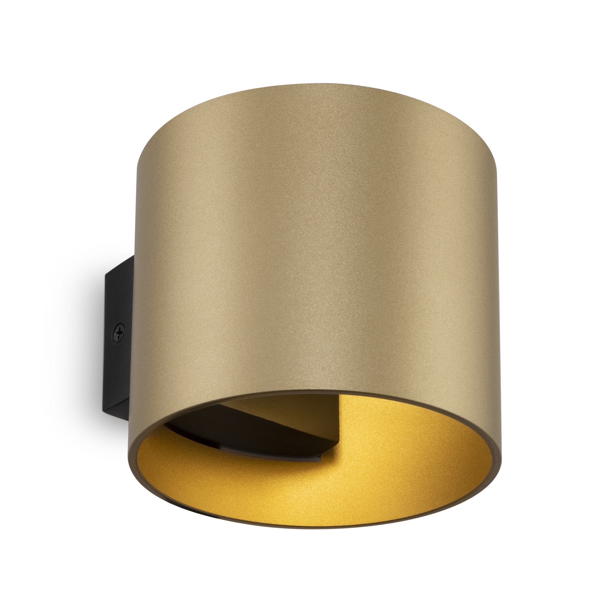 Rond Indoor Single Wall Light - White/Black/Matte Gold Finish