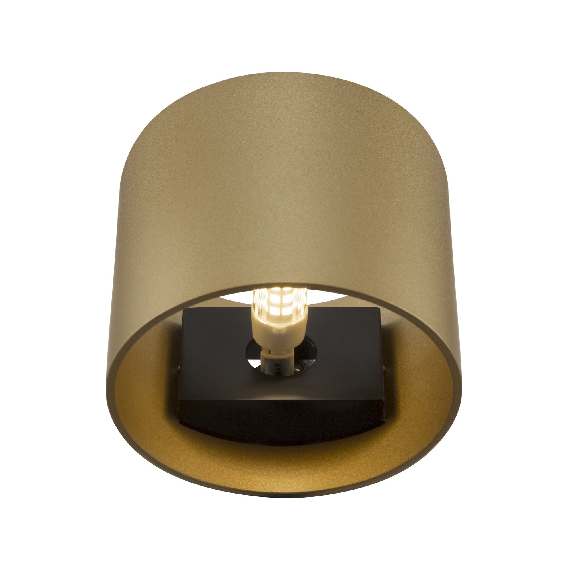 Rond Indoor Single Wall Light - White/Black/Matte Gold Finish