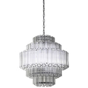 Odin Wide Clear Glass Chandelier