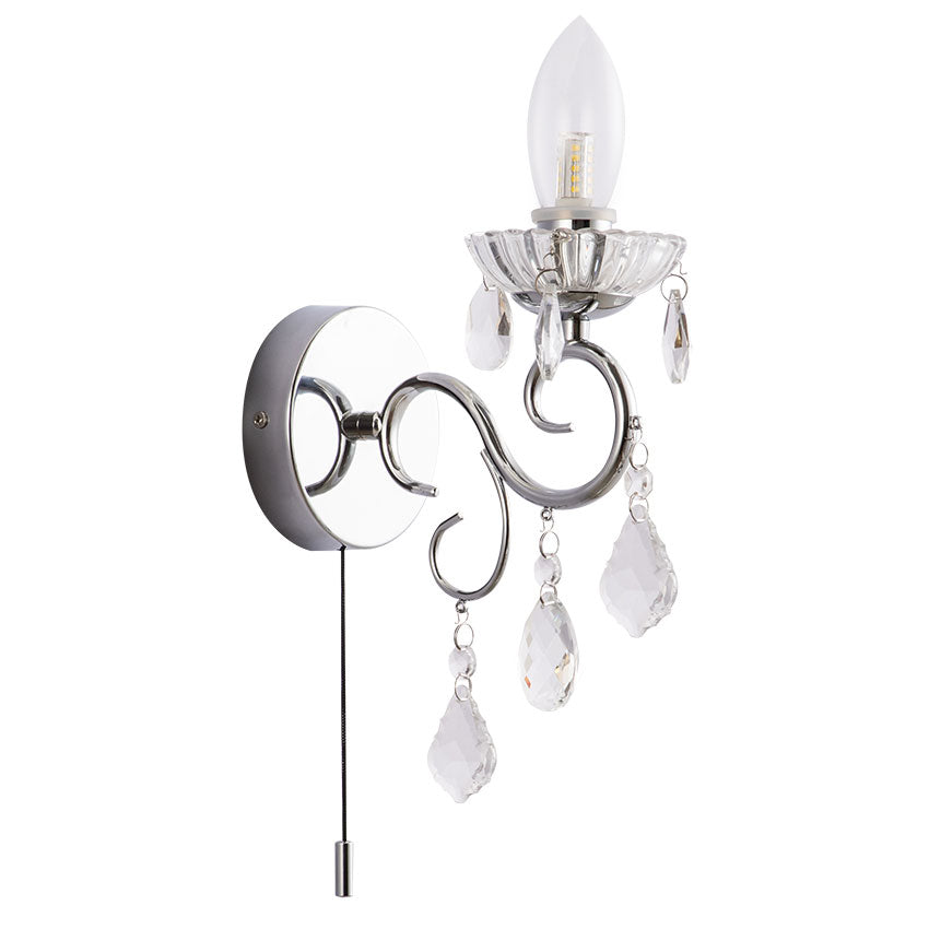 Russo 1Lt Bathroom Wall Lights IP44