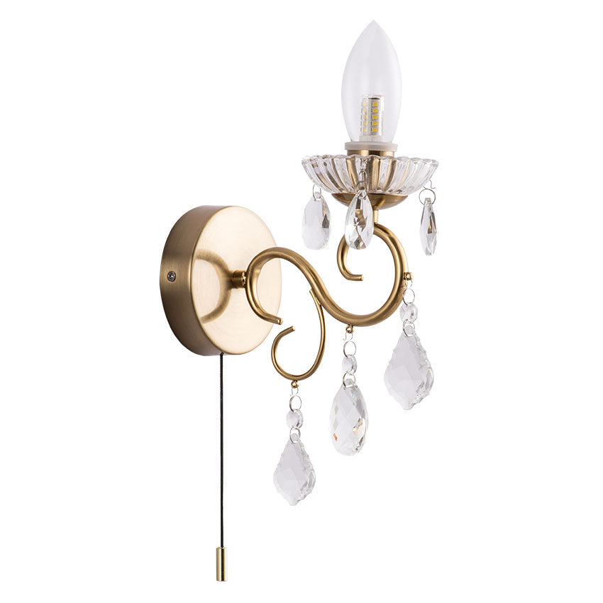 Russo 1Lt Bathroom Wall Lights IP44