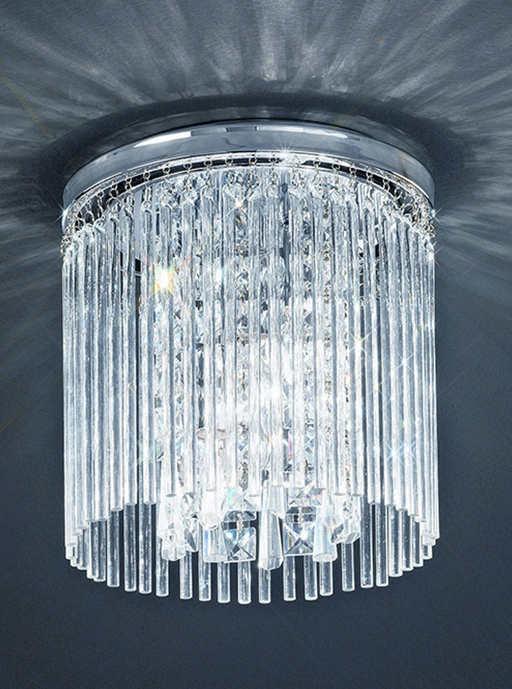 Alexia Crystal Flush IP44 - Small / Large