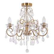 Vanity 5Lt Bathroom Chandelier IP44 -  Matt Brass