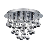 Bordeaux Crystal Flush Light - Chrome Finish
