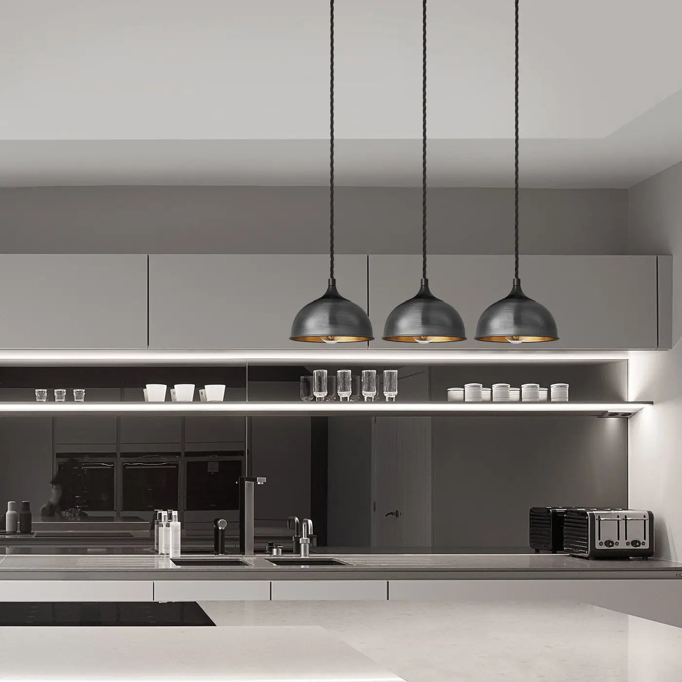 Chelsea Dome Pendant - Various Shades