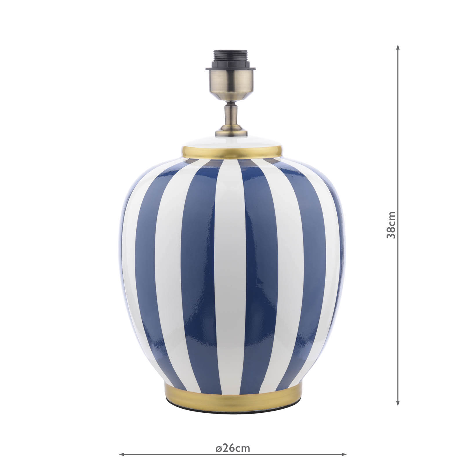 Circus Ceramic Table Lamp- Base Only Various Colours