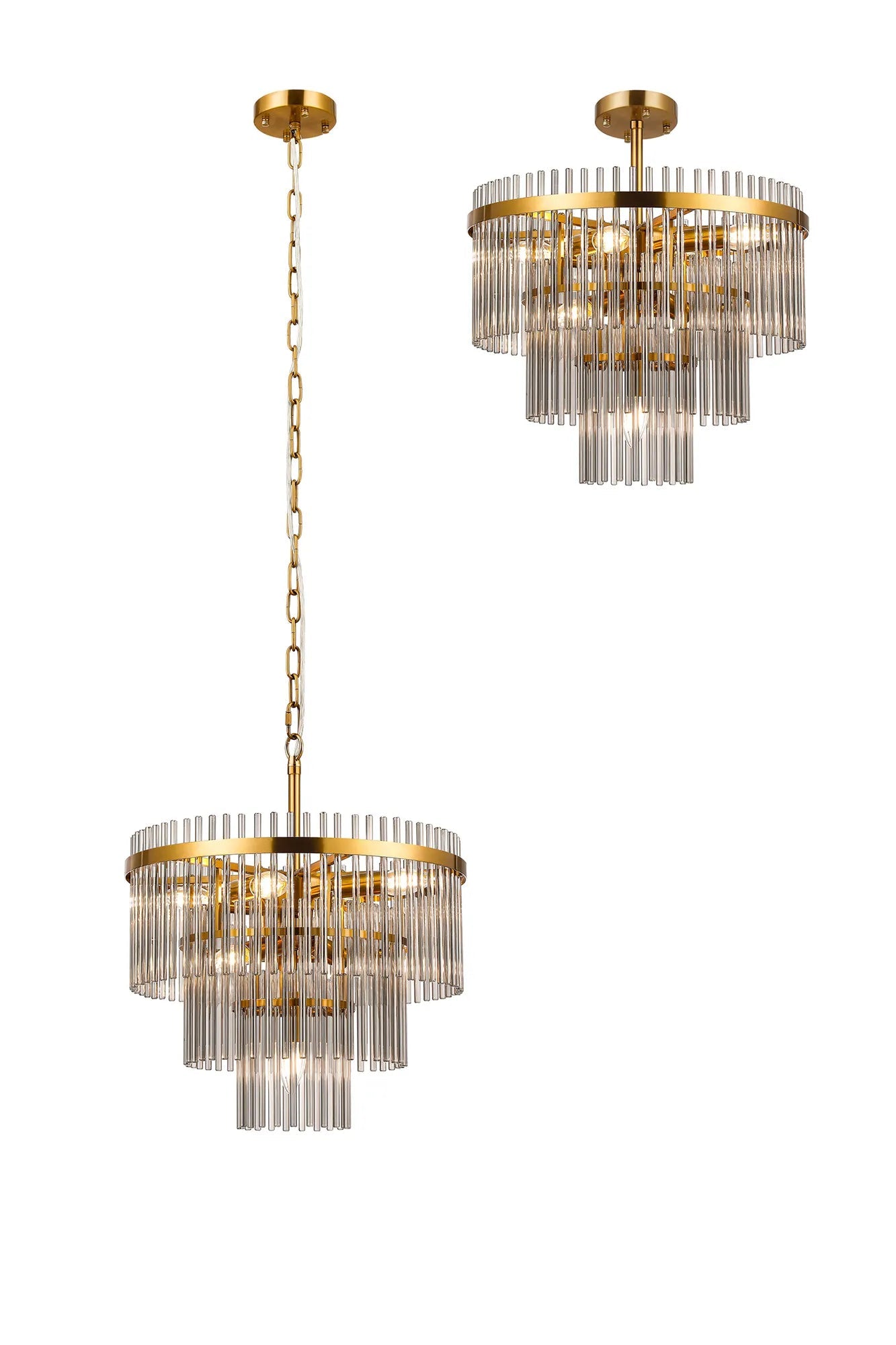 Colmar 4/7Lt Crystal Chandelier - Various Colours