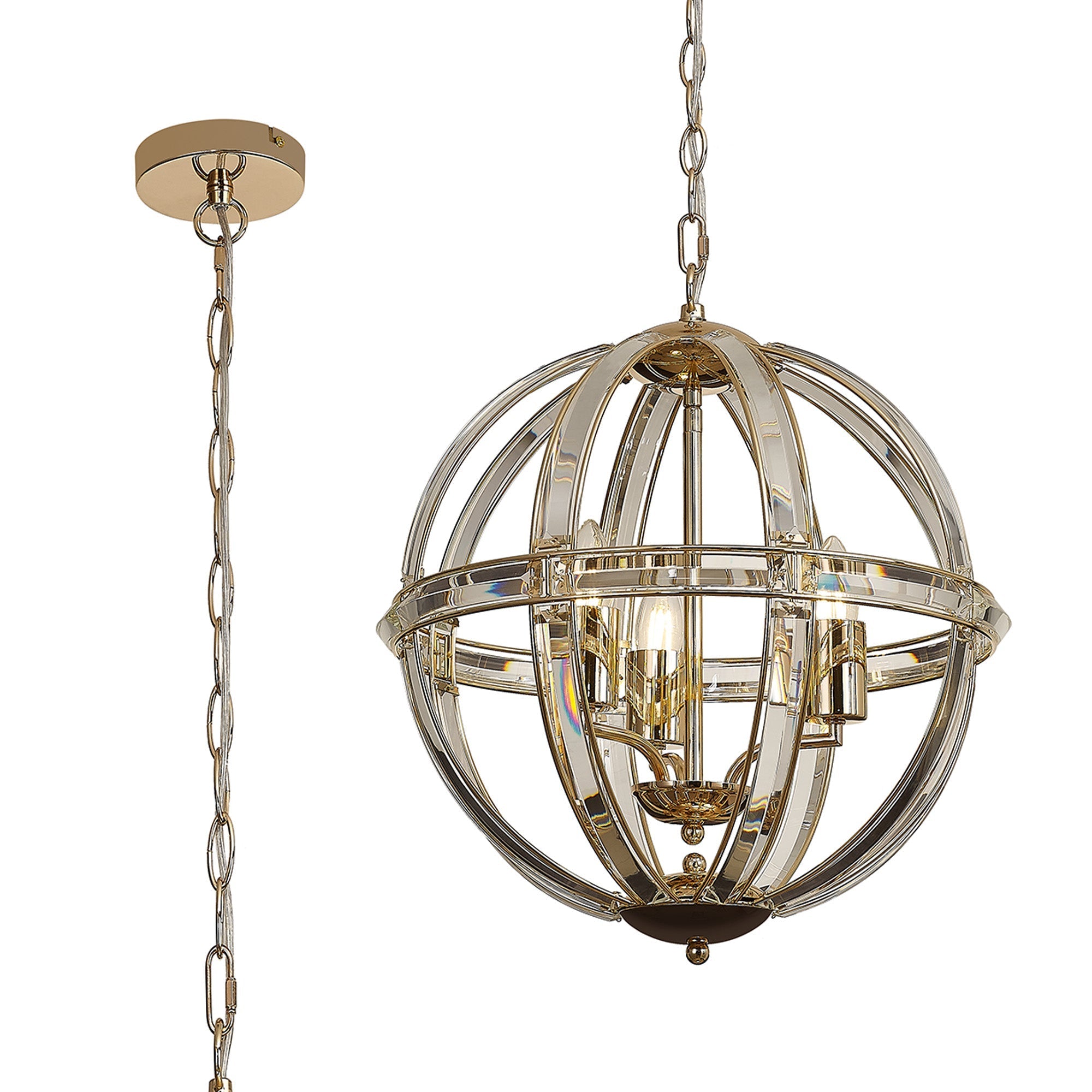 Orlando Round Pendant, 6 Light E27