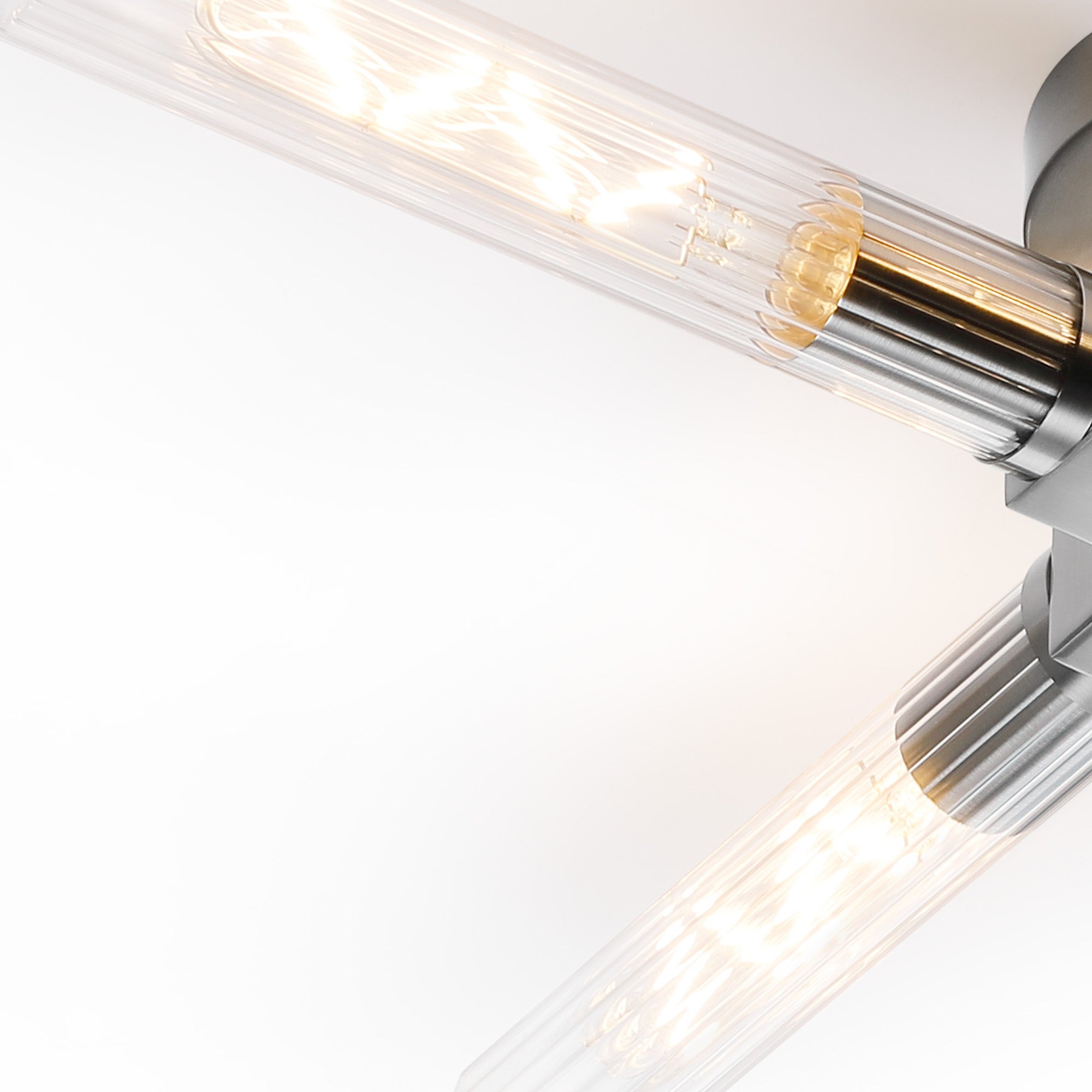 Asti 4 Light Ceiling, E27, IP44, Antique Brass/Satin Nickel/Satin Black Finish