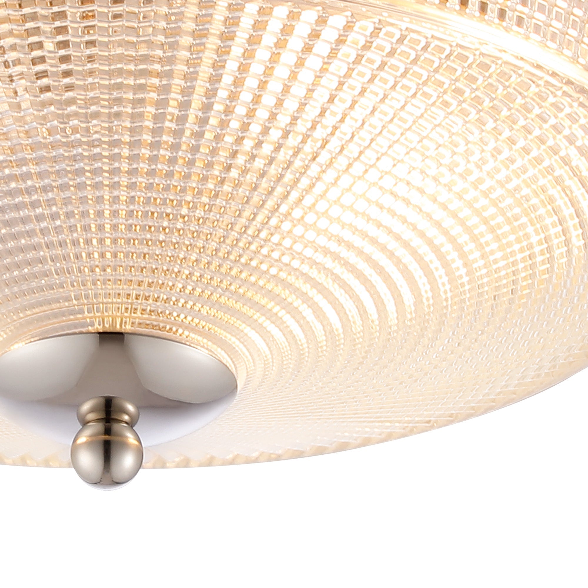 Amoray 2 Light E27 Flush Ceiling Light, IP44, Satin Black/Prismatic Glass