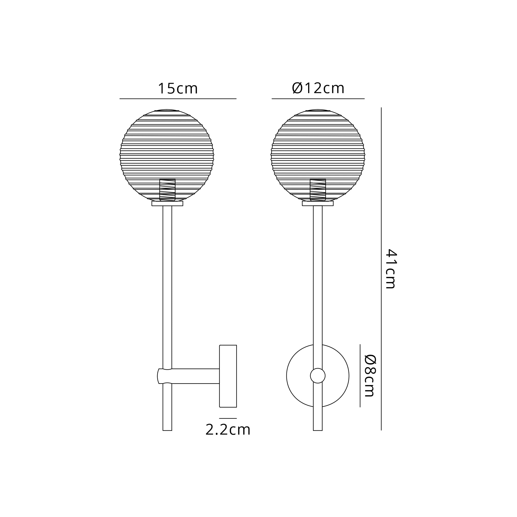 Roosevelt Tall  Bathroom Wall Light IP44 - Various Styles