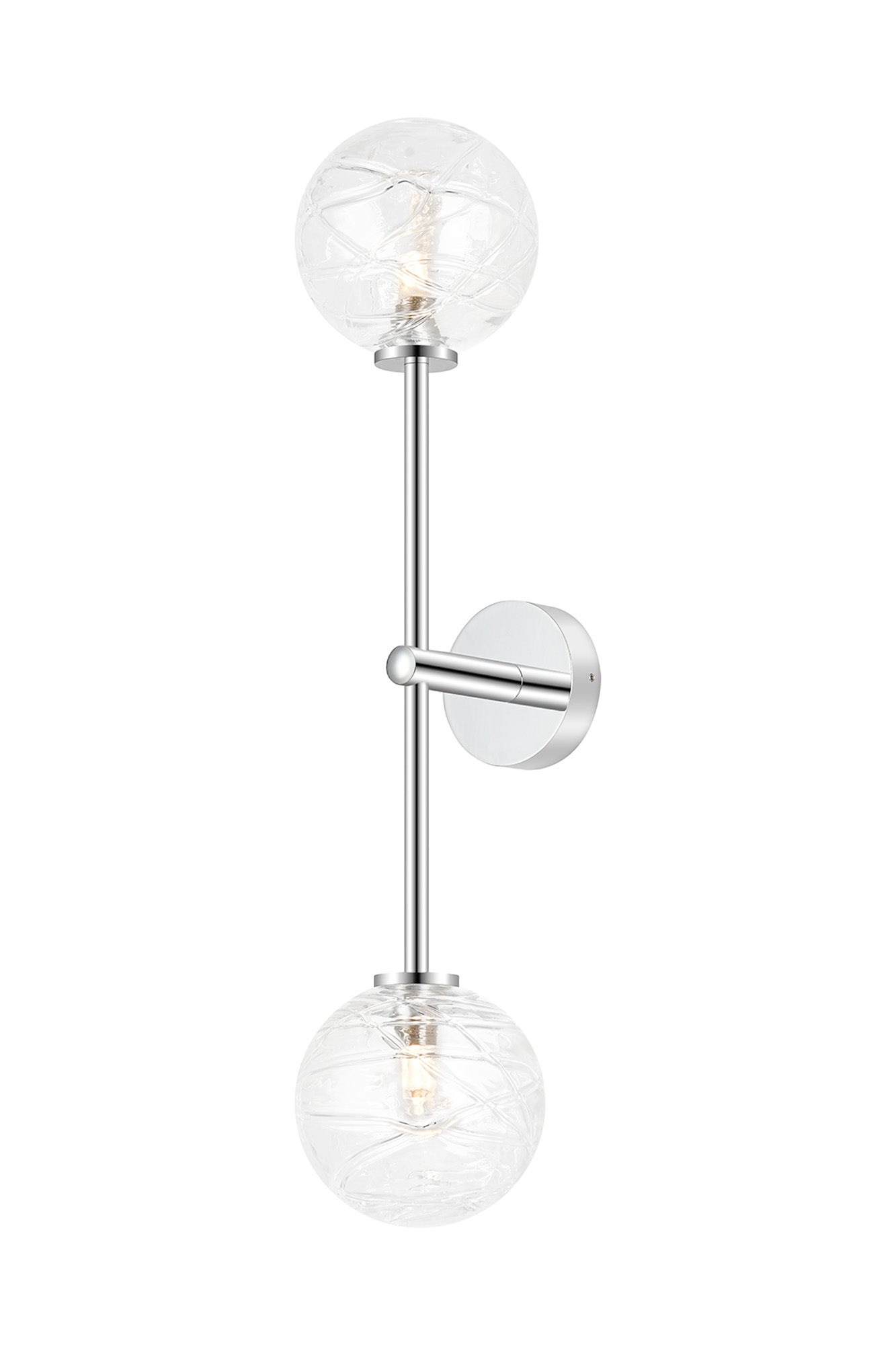 Roosevelt Tall  2Lt Bathroom Wall Light IP44 - Various Styles