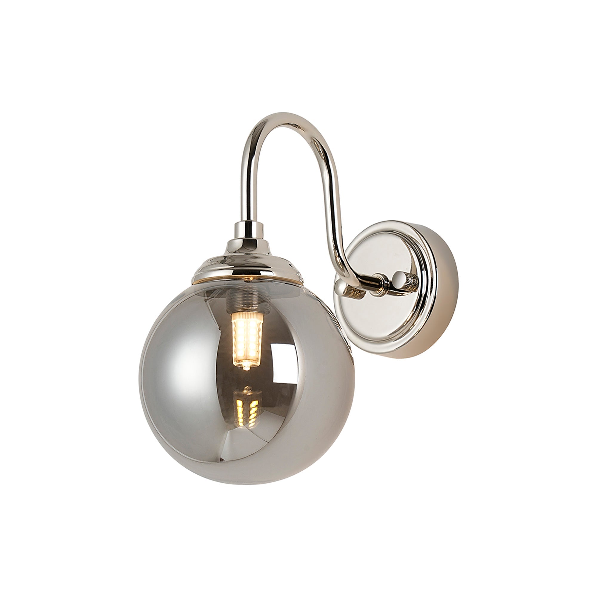 Earl 1Lt Curved Bathroom Wall Light IP44 -  Various Styles