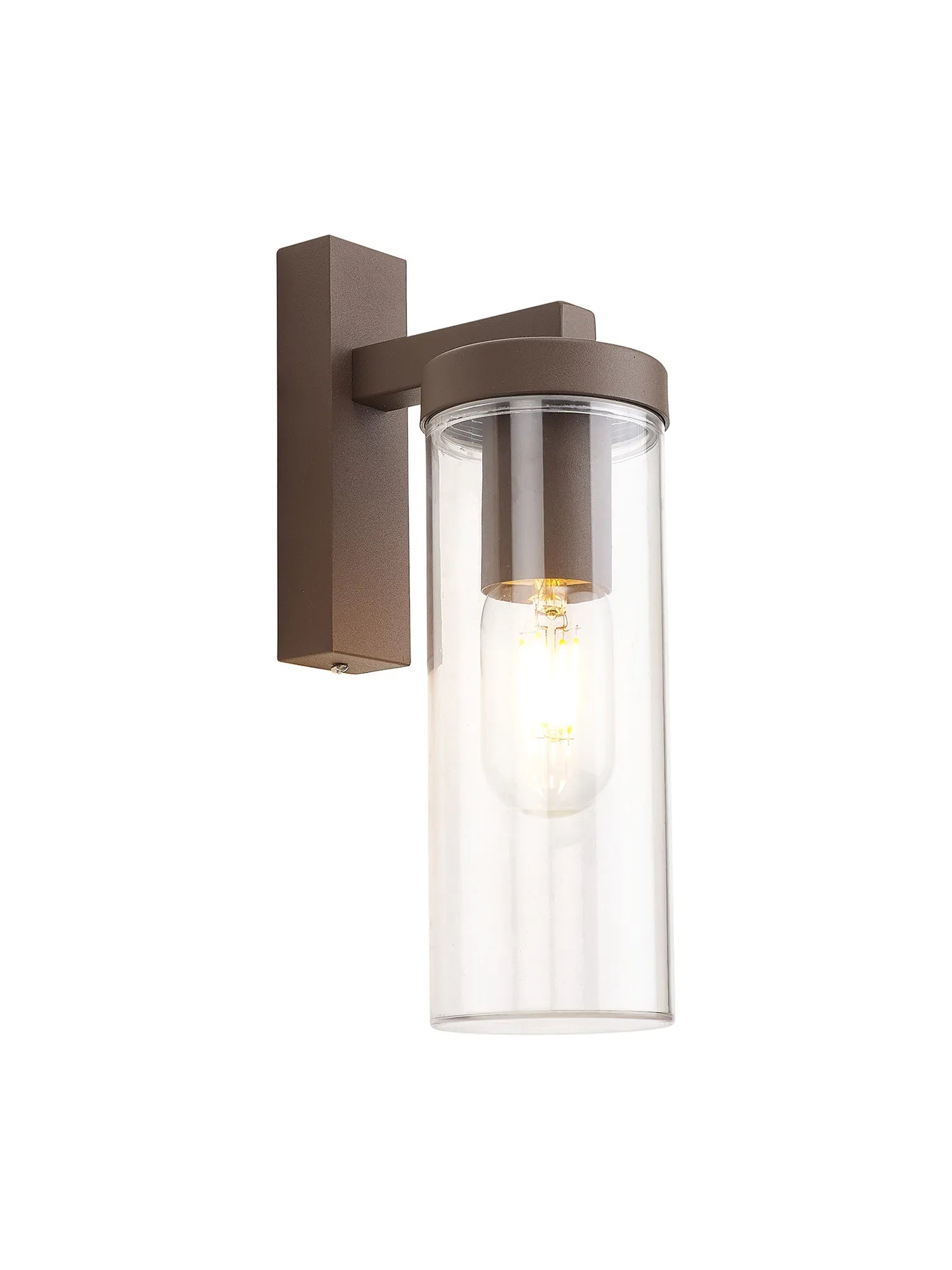 Franz Outdoor Wall Lamp IP54 - Dark Grey/ Brown
