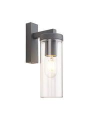 Franz Outdoor Wall Lamp IP54 - Dark Grey/ Brown