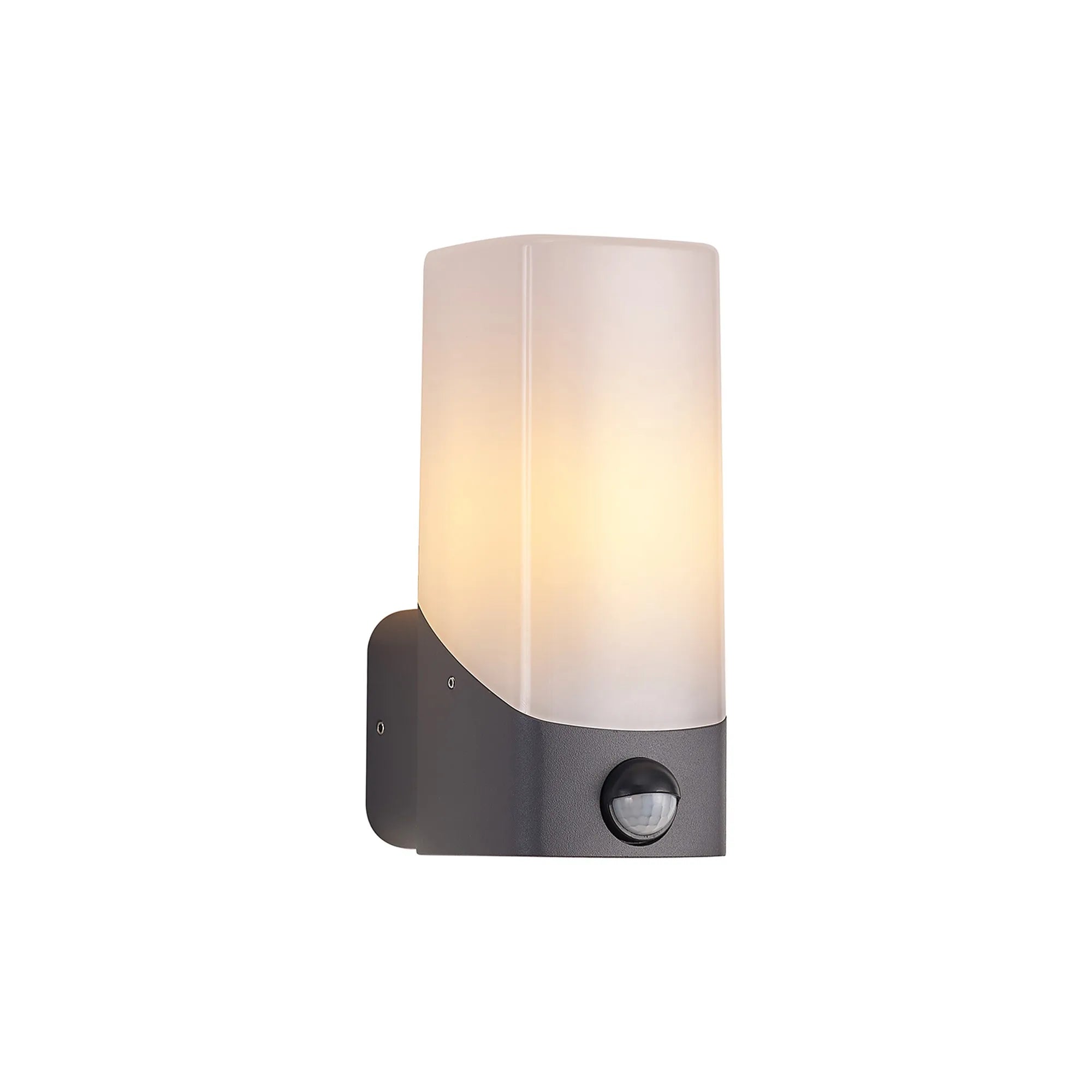 Argent 1Lt Outdoor Wall Lamp IP44 - Various Colours - PIR Sensor Optional