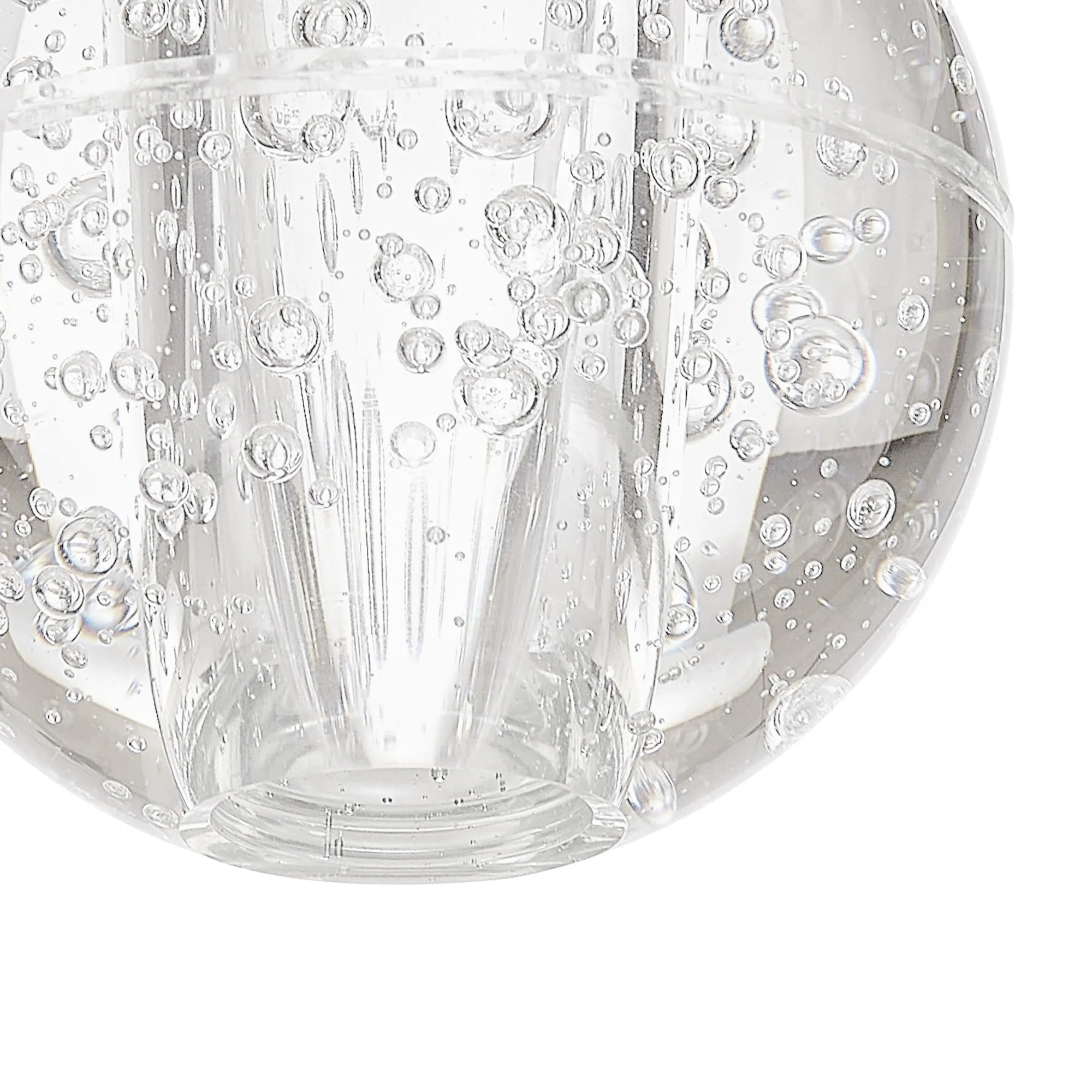Ripon 62cm 40 Light G9 Bubble Glass 10 x 6m Round Multiple Pendant Polished Chrome / Clear Glass