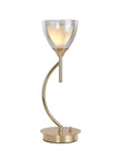 Cassis 1Lt Vertical Table Lamp - Gold/Chrome/Black