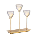 Cassis 3Lt Rectangular Table Lamp - Gold/Chrome/Black