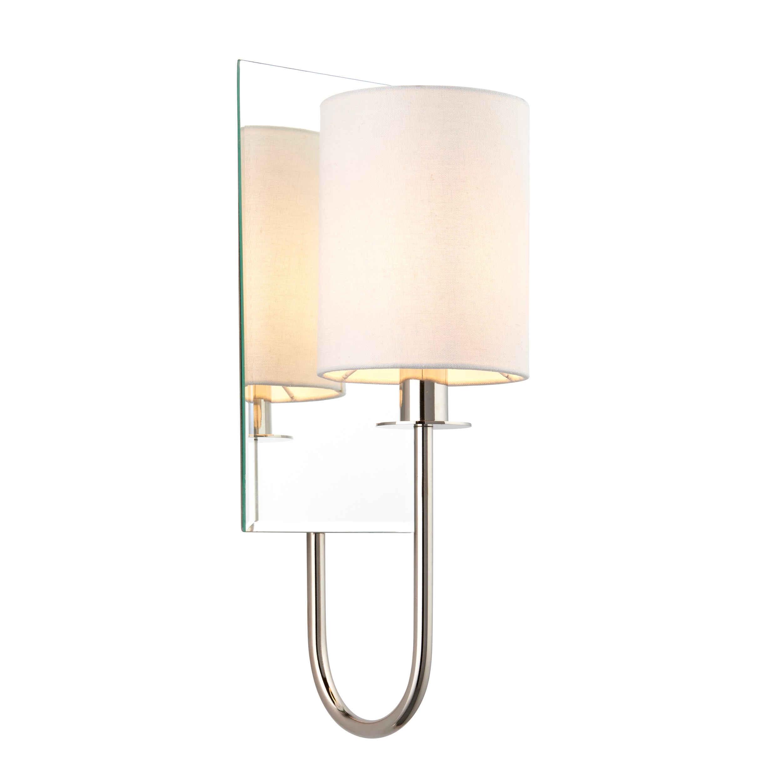 Sadie 1Lt Wall Light - Satin Brass / Bright Nickel