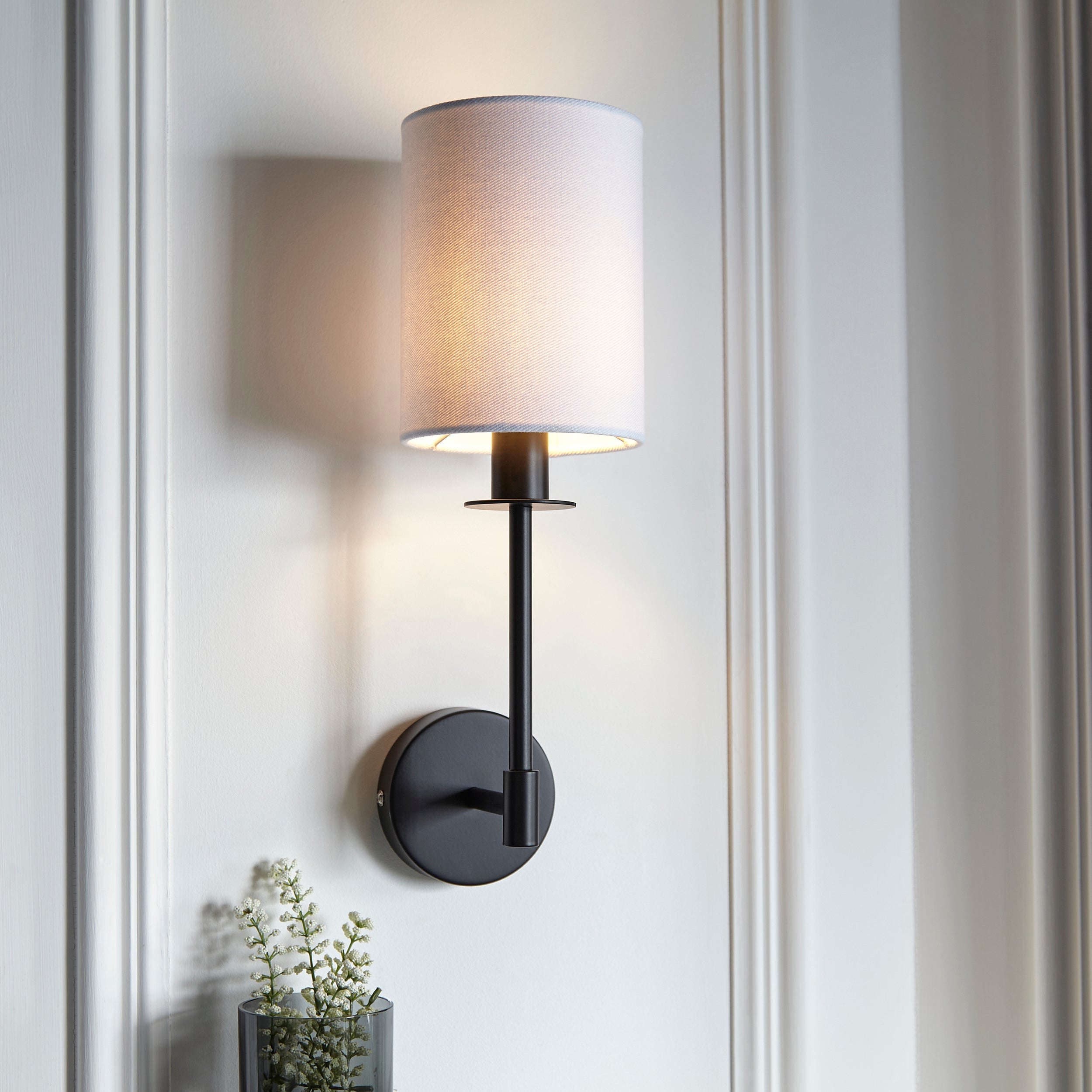 Erica Wall Light - Bright Nickel / Satin Brass / Matt Black