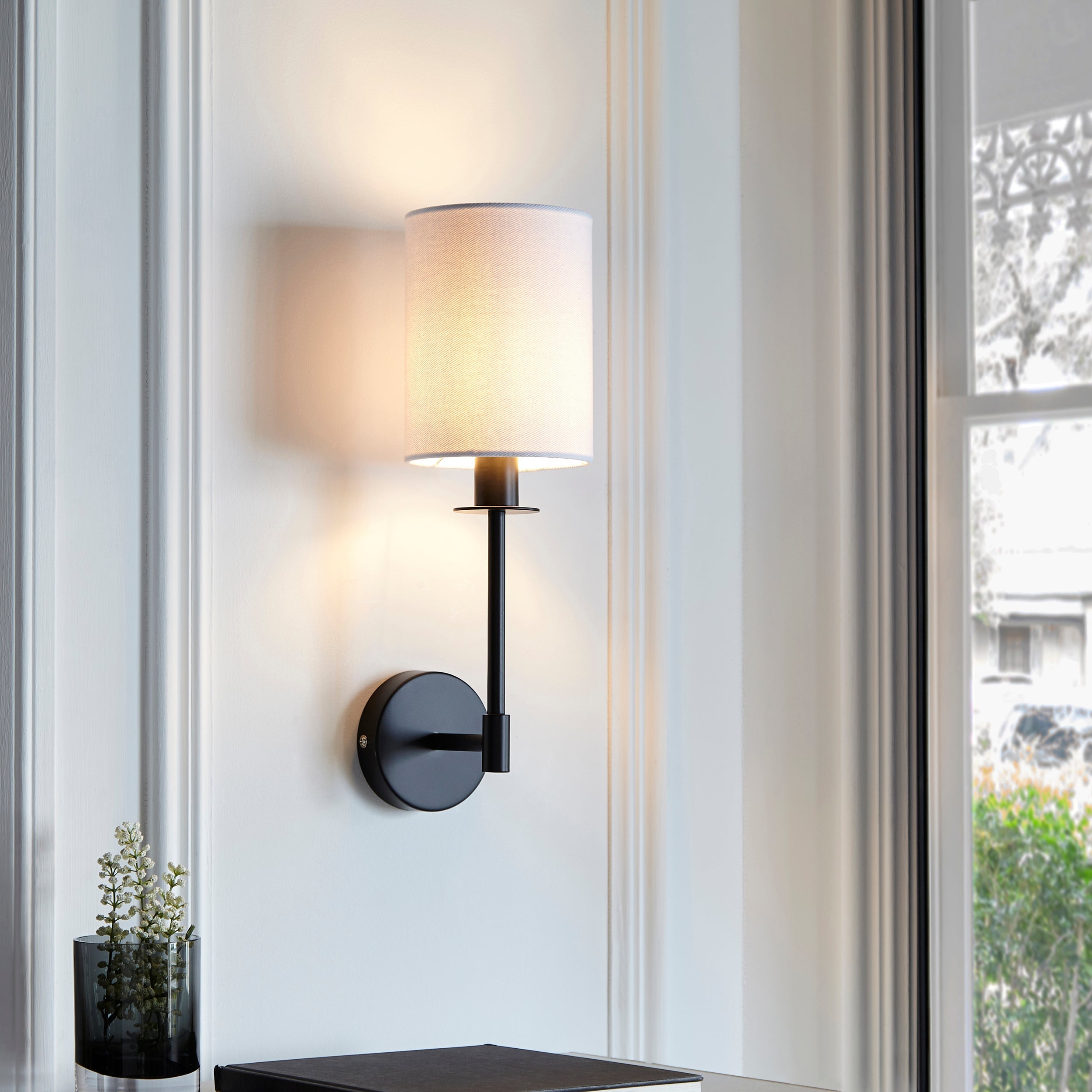 Erica Wall Light - Bright Nickel / Satin Brass / Matt Black
