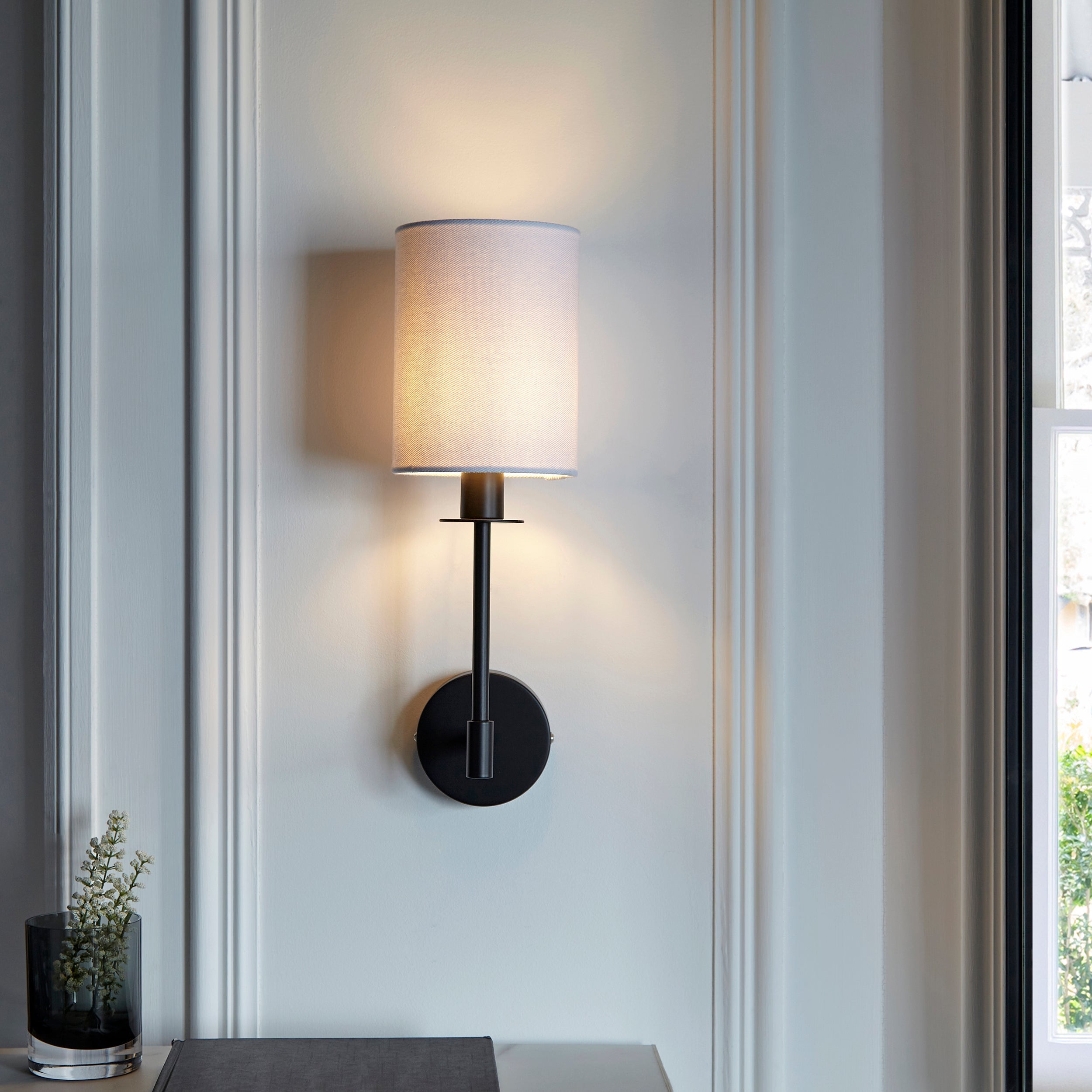 Erica Wall Light - Bright Nickel / Satin Brass / Matt Black