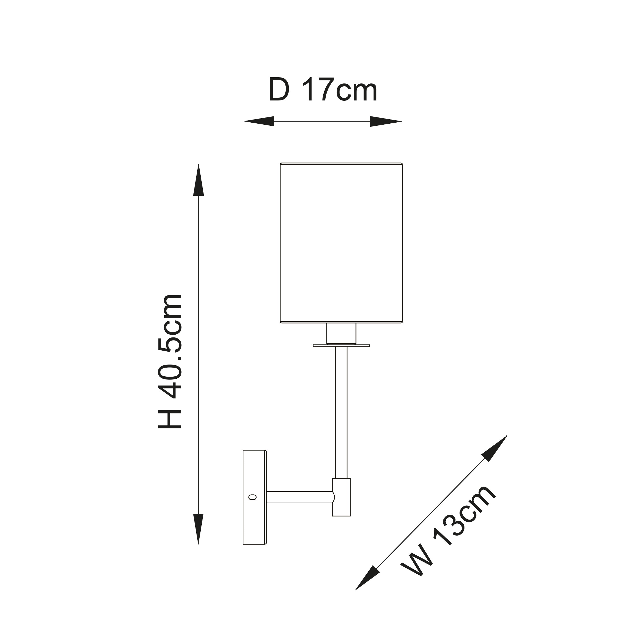 Erica Wall Light - Bright Nickel / Satin Brass / Matt Black