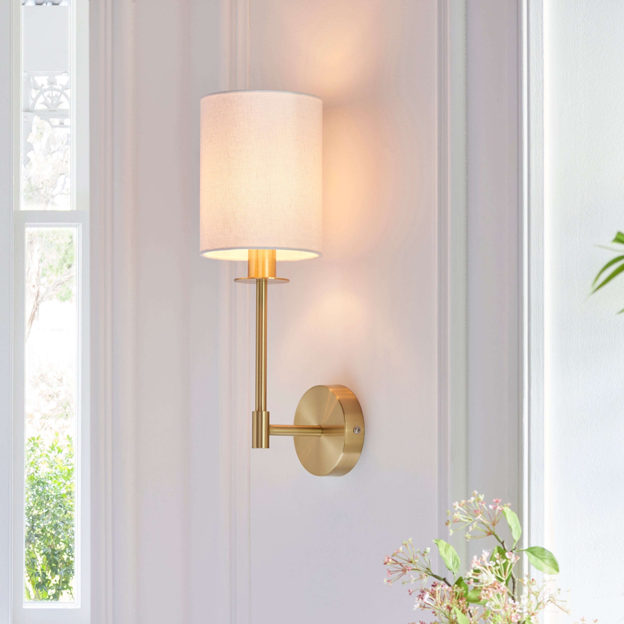 Erica Wall Light - Bright Nickel / Satin Brass / Matt Black