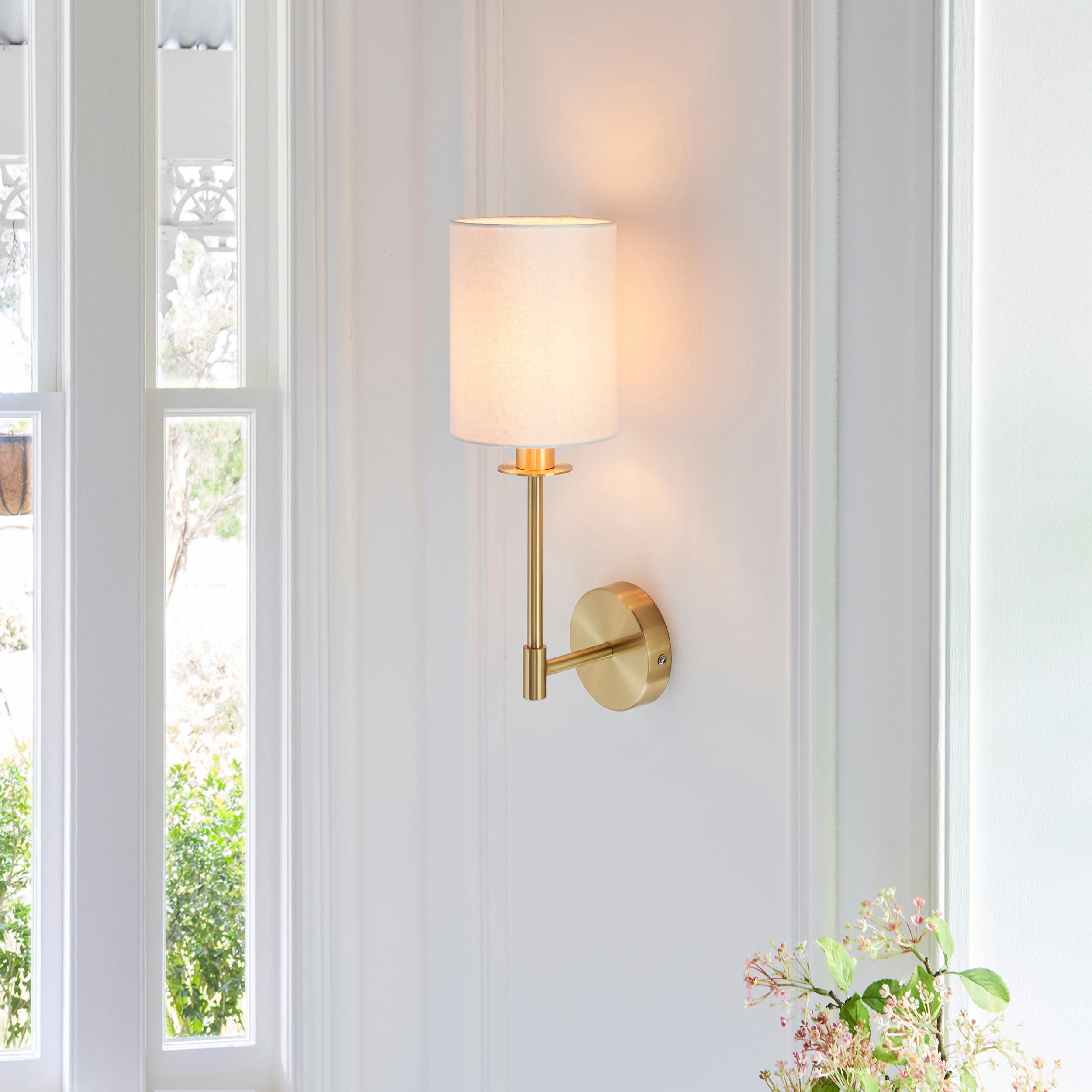 Erica Wall Light - Bright Nickel / Satin Brass / Matt Black
