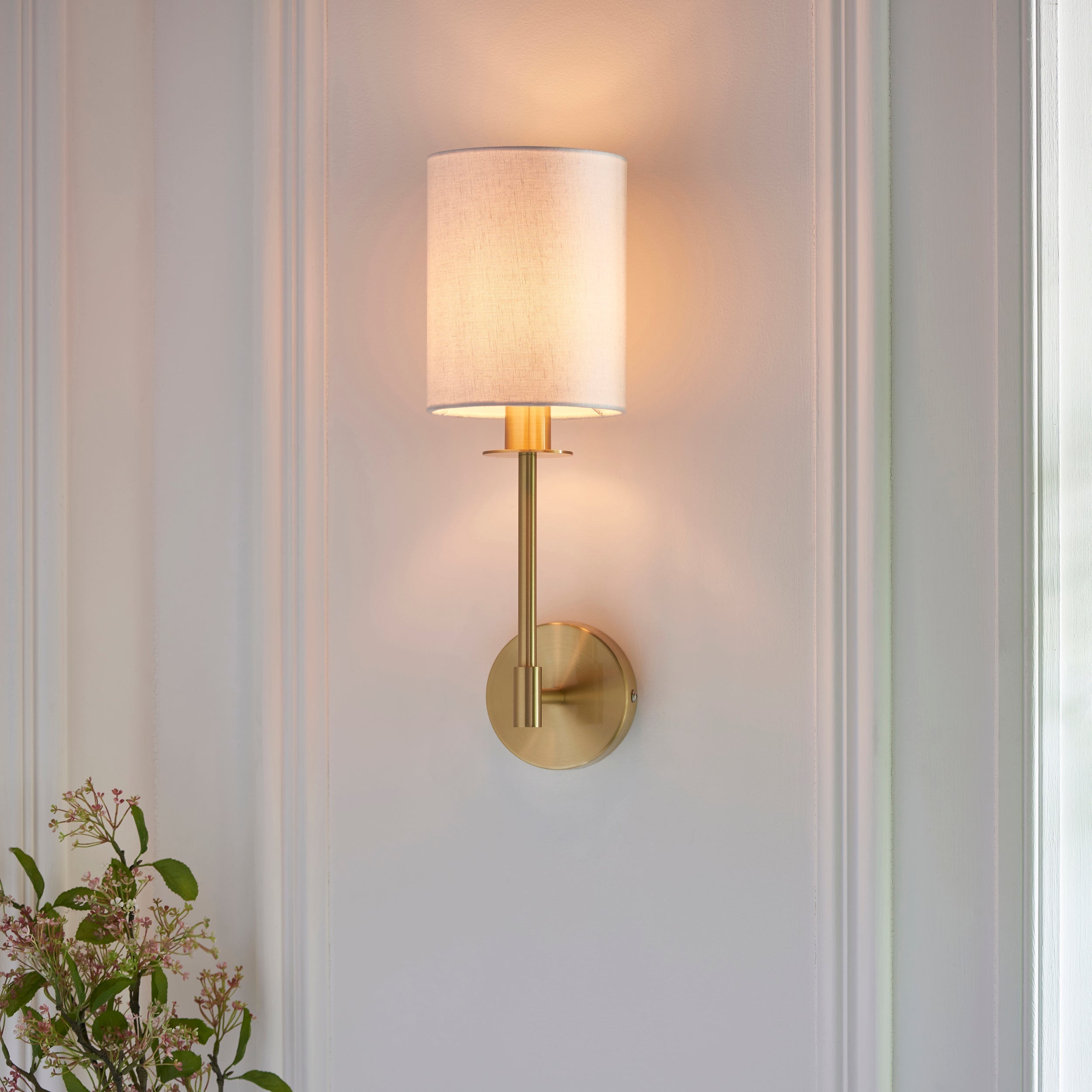 Erica Wall Light - Bright Nickel / Satin Brass / Matt Black
