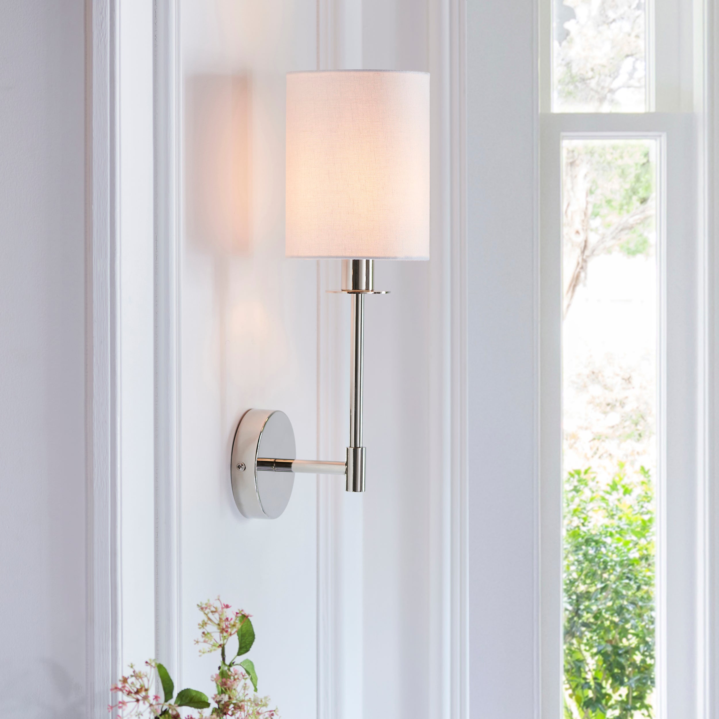 Erica Wall Light - Bright Nickel / Satin Brass / Matt Black