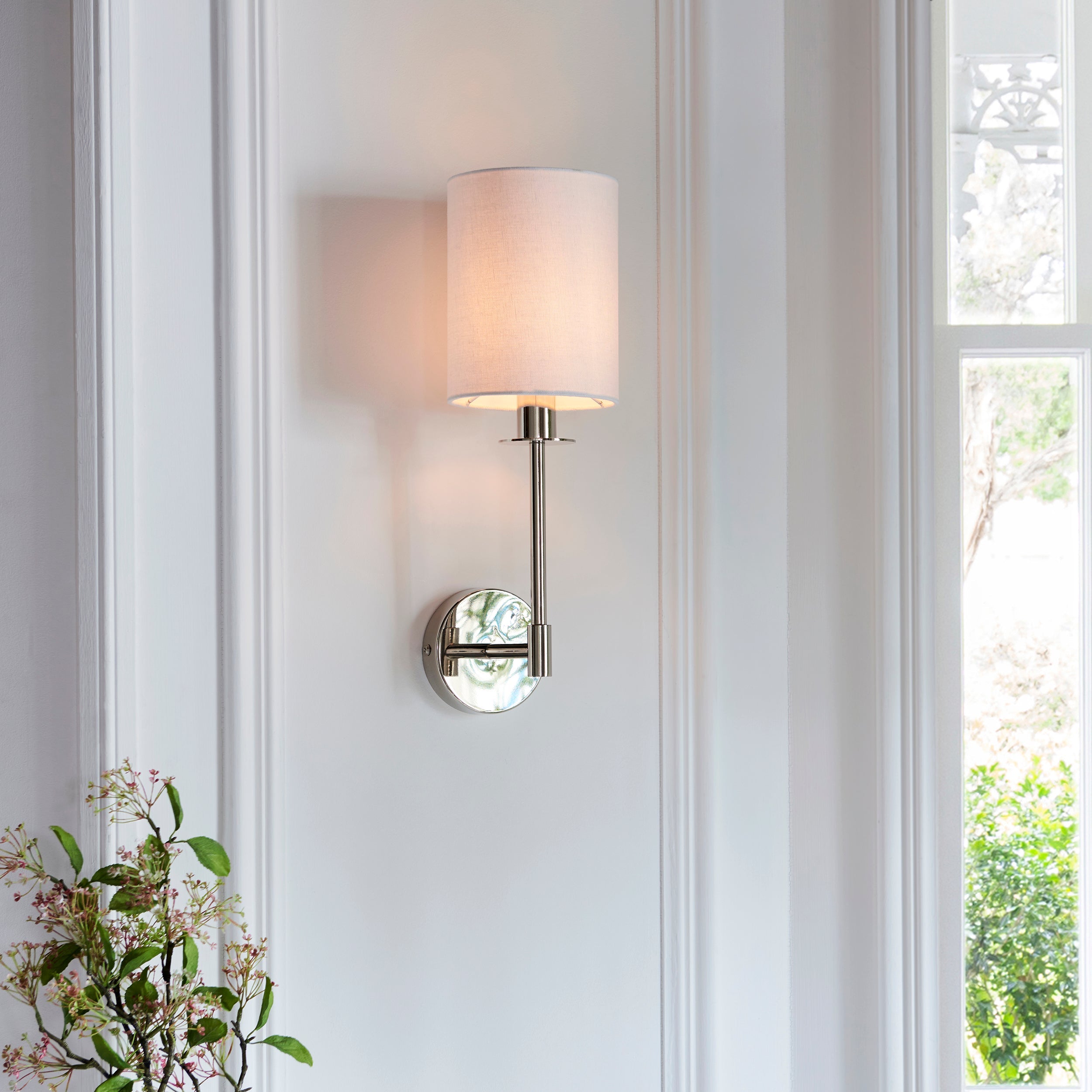 Erica Wall Light - Bright Nickel / Satin Brass / Matt Black