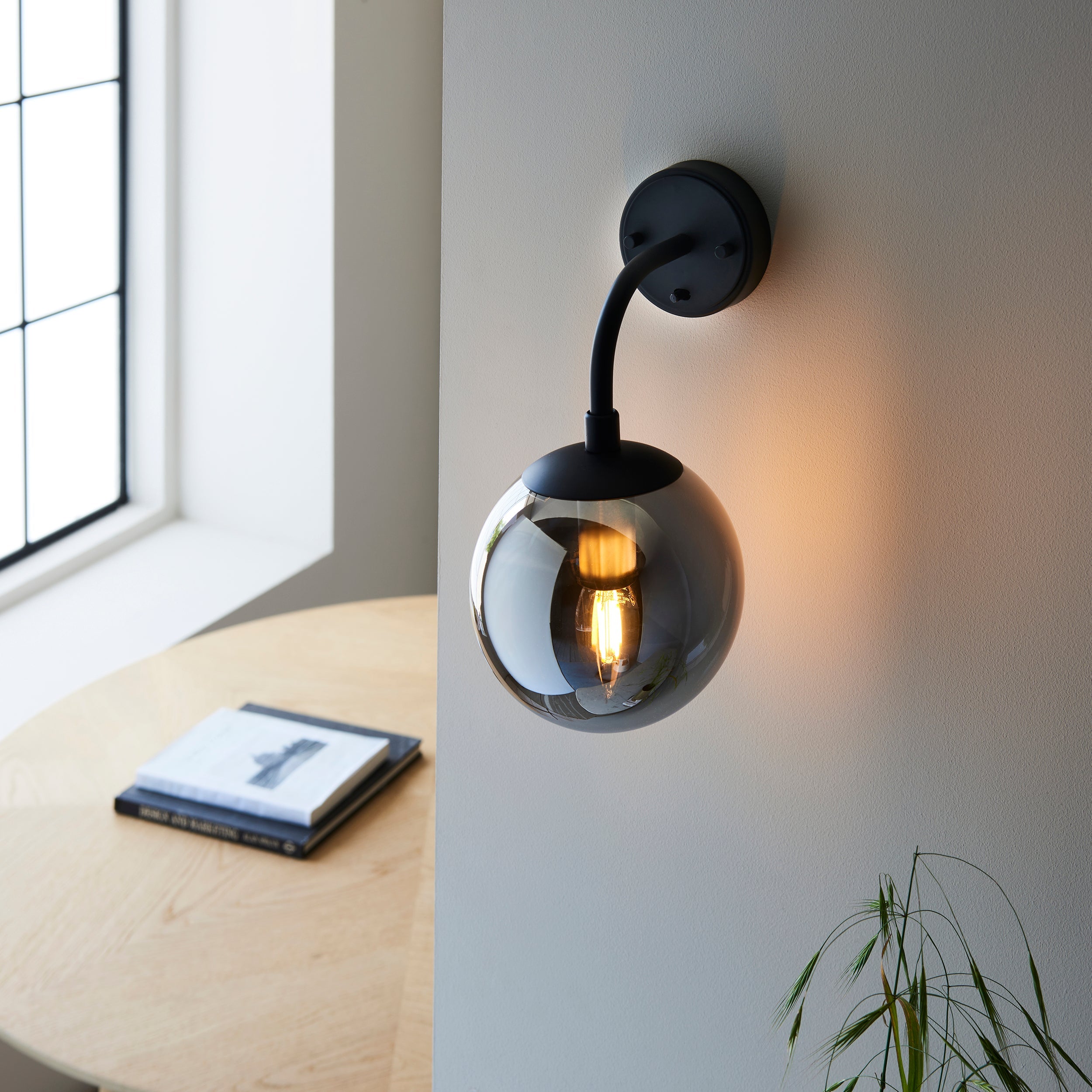 Halbrooke 1Lt Wall Light - Various Finishes